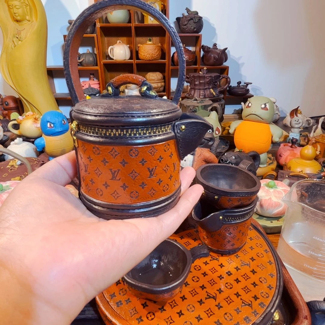 石***铺紫砂茶叶盒纯手工制作过程就是