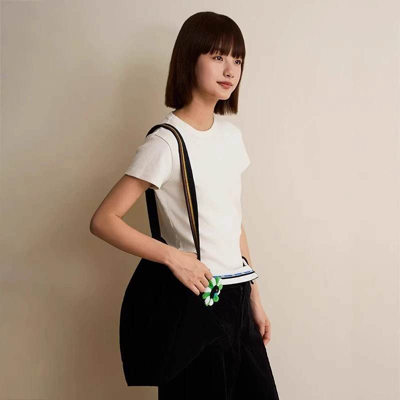 【茉舍】So ftServe柔软供应饺子包灯芯绒单肩通勤包SSJZB001-328