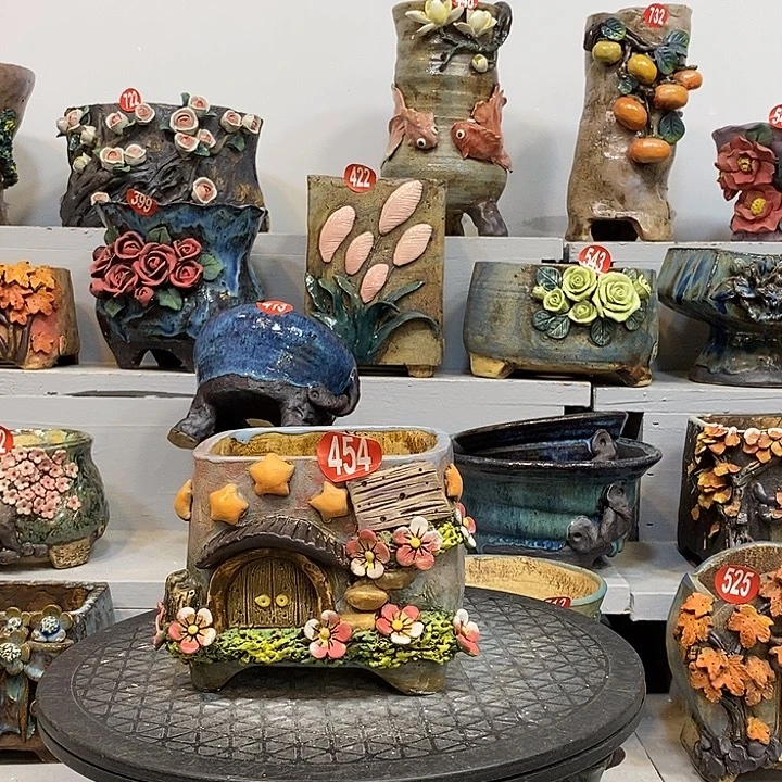 微瑕454 号陶然花器手工花盆