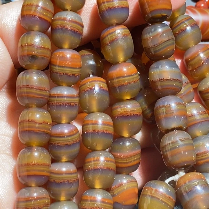 路***甲玛瑙/玉髓未镶嵌项链