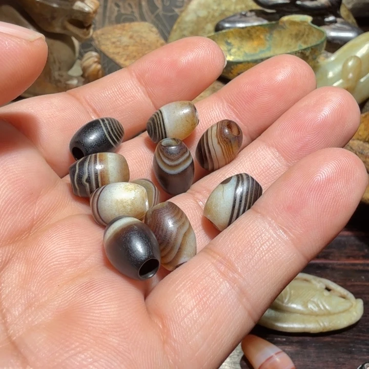 扬***爷玛瑙/玉髓合金颈饰