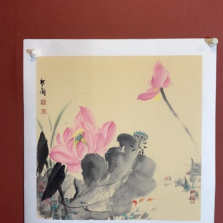 国画听兰老师花鸟