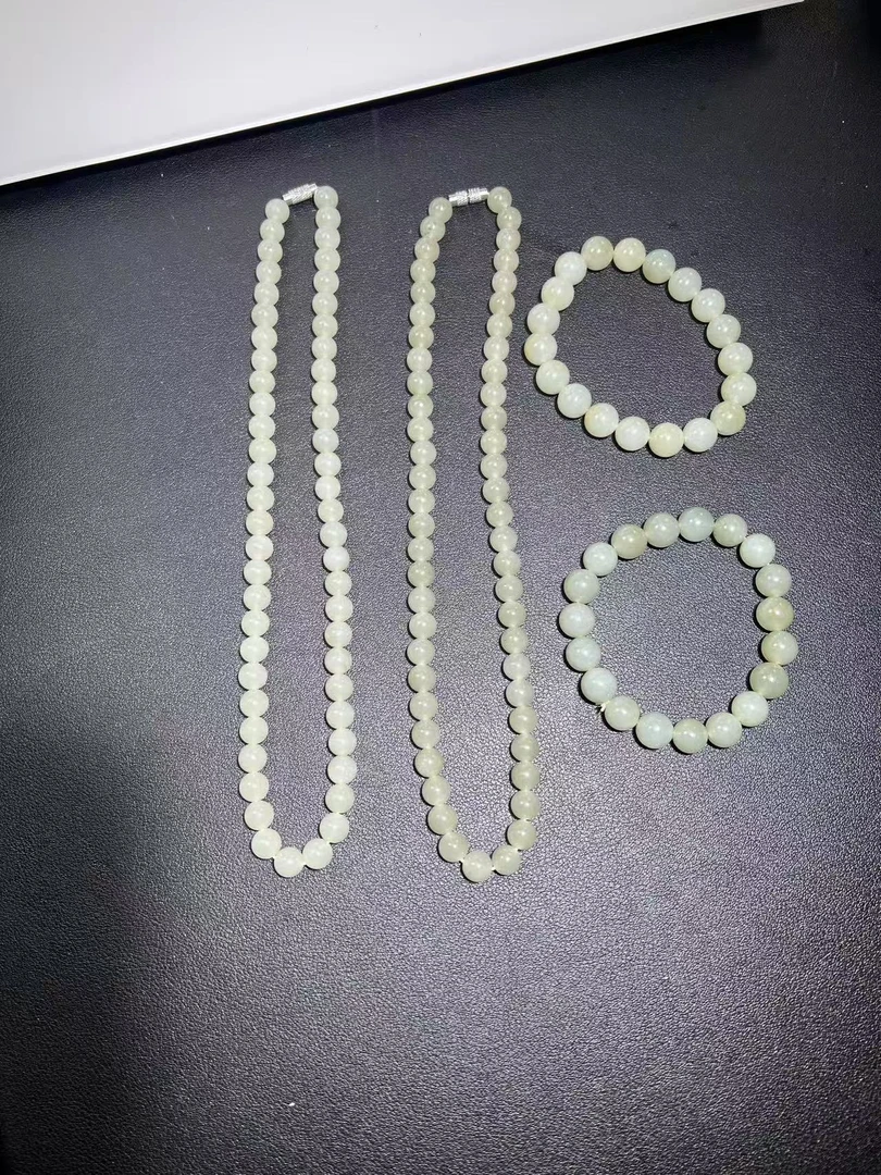 天然和田玉手串-ZBJ3多样性发货