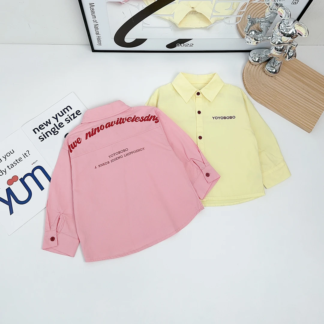 儿童衬衫长袖2025新款春装男童春秋上衣简潮 TT2815 悠悠童话童装