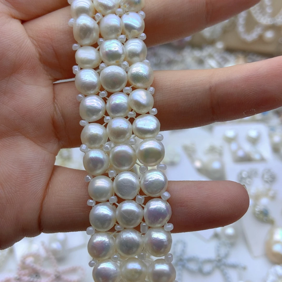 何***以淡水珍珠耳饰未镶嵌