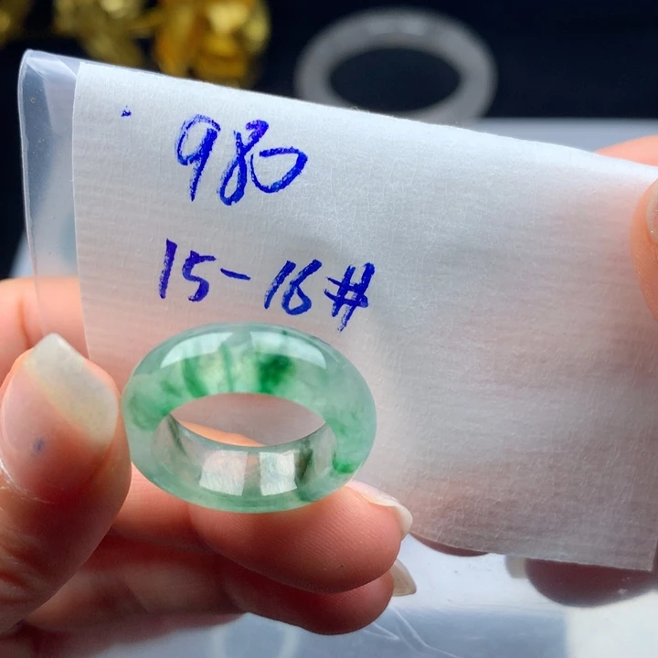 瞿***卷定制翡翠未镶嵌戒圈