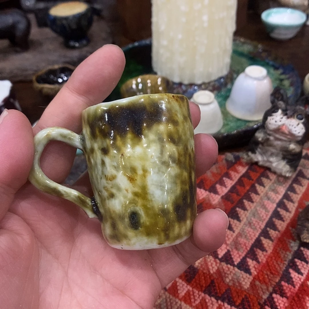 手工制作柴烧茶具