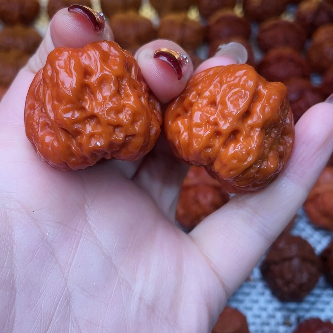 桃核吊坠文玩核桃 手把件 蛤蟆头 35