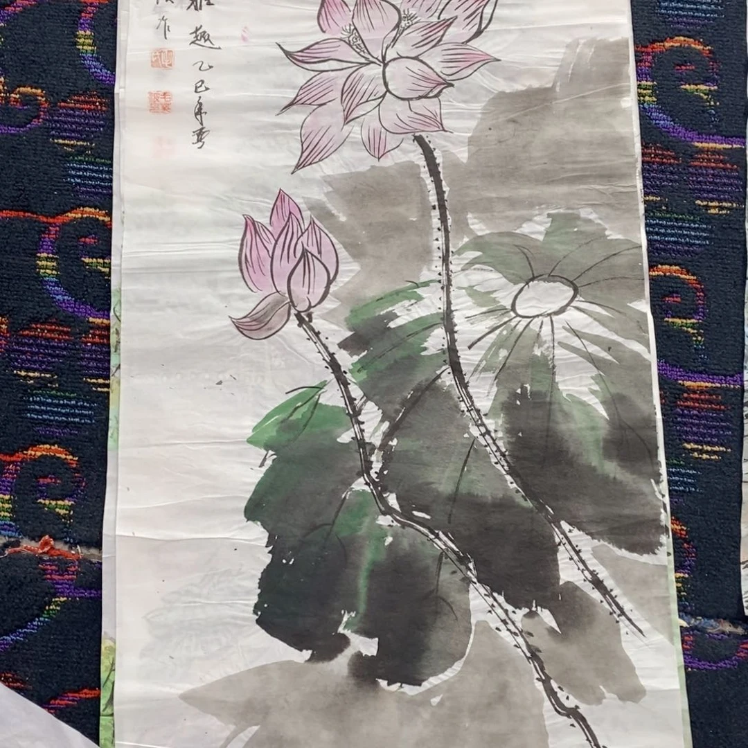 国画三尺花鸟作品曈