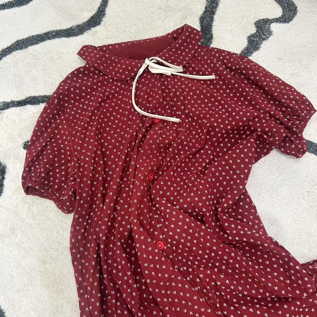 甜美睡裙女款夏季格子云朵棉2025年睡衣公主风可爱家居服可外穿