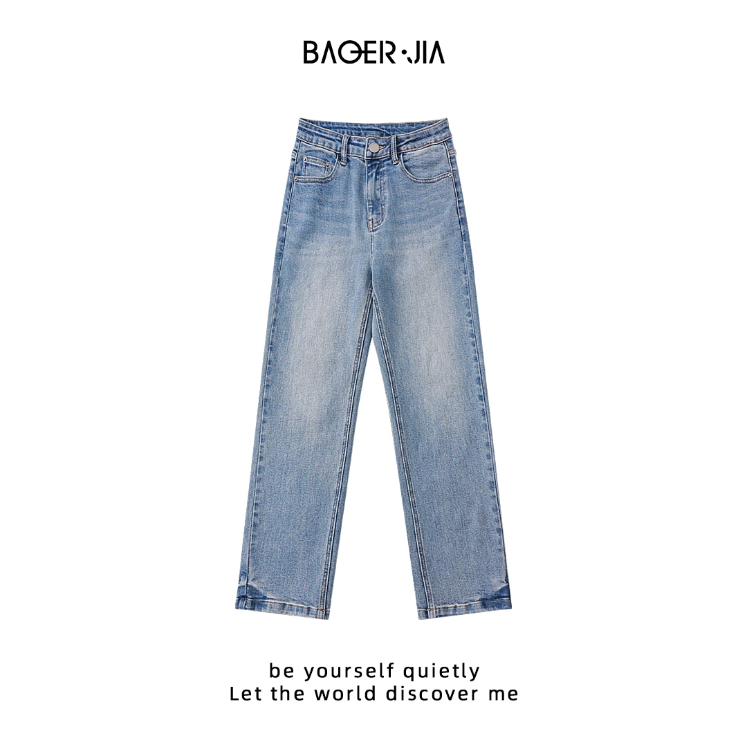 26-【彩宝裤】宝儿家含幂BC74825103春夏款重工烫钻烟管九分牛仔裤