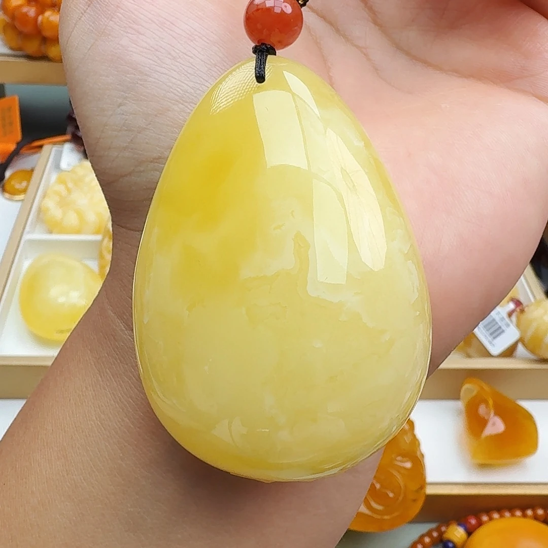蜜蜡未镶嵌颈饰天然保真假一赔十5