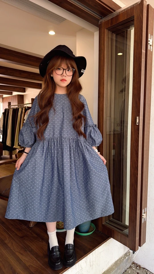 纯棉日系小清新连衣裙