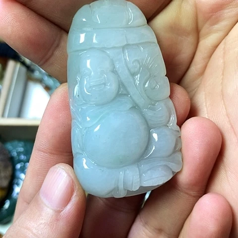 颈饰未镶嵌翡翠福豆豆珠宝翡翠颈饰