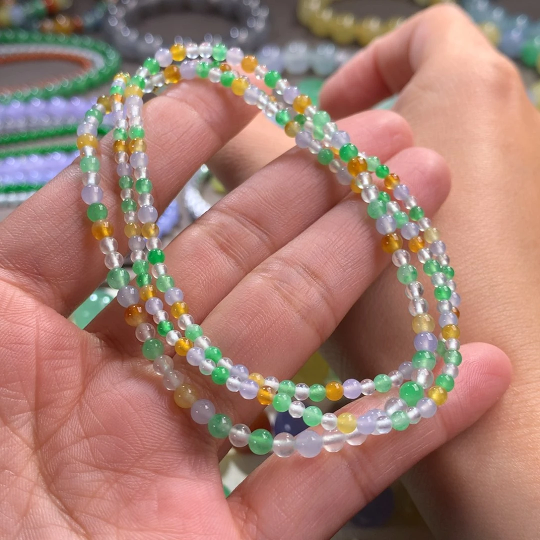 翡翠手链未镶嵌卡2.7～3.7