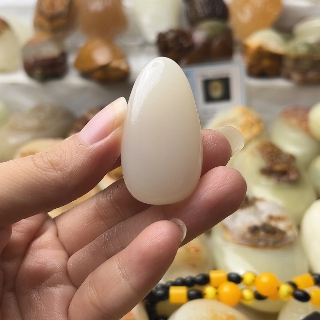 石材方解石手把摆件不退换原石