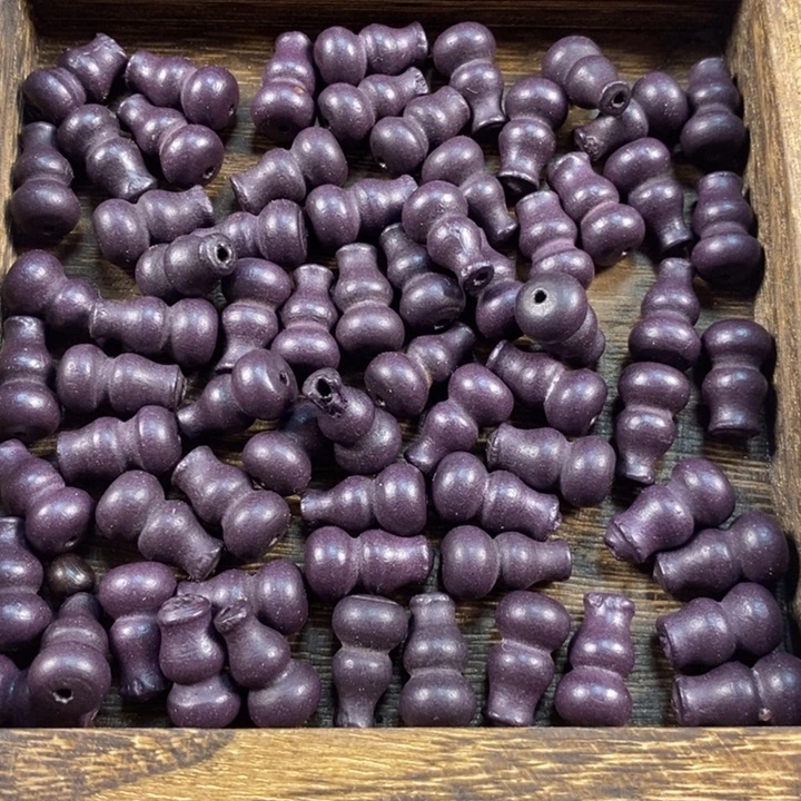 泥塑九紫金丹雕刻葫芦配饰60颗左右