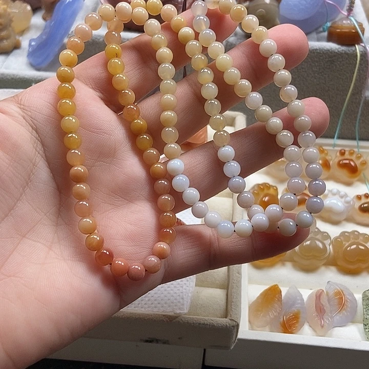 未镶嵌毛衣链玛瑙/玉髓