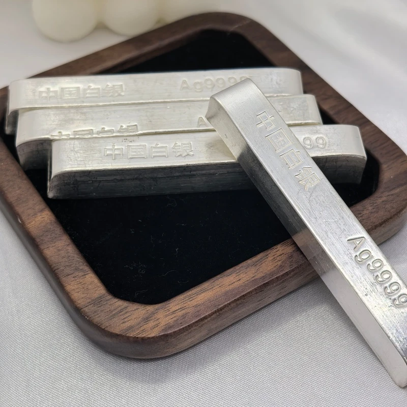 足银银制品 Ag9999纯银银条银原料足银白银打手镯银粒收藏送礼