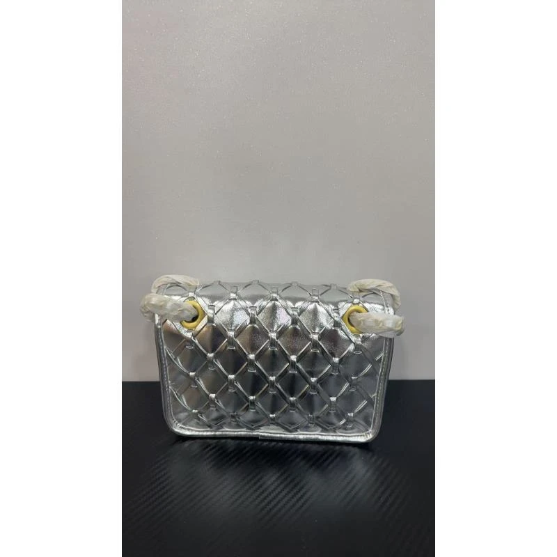 手工真皮包-6609-网面-香-银