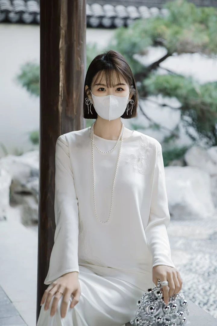 【双旦福利】白露 重锻双绉30姆米满分桑蚕丝刺绣长袖衬衫 ZRF0353