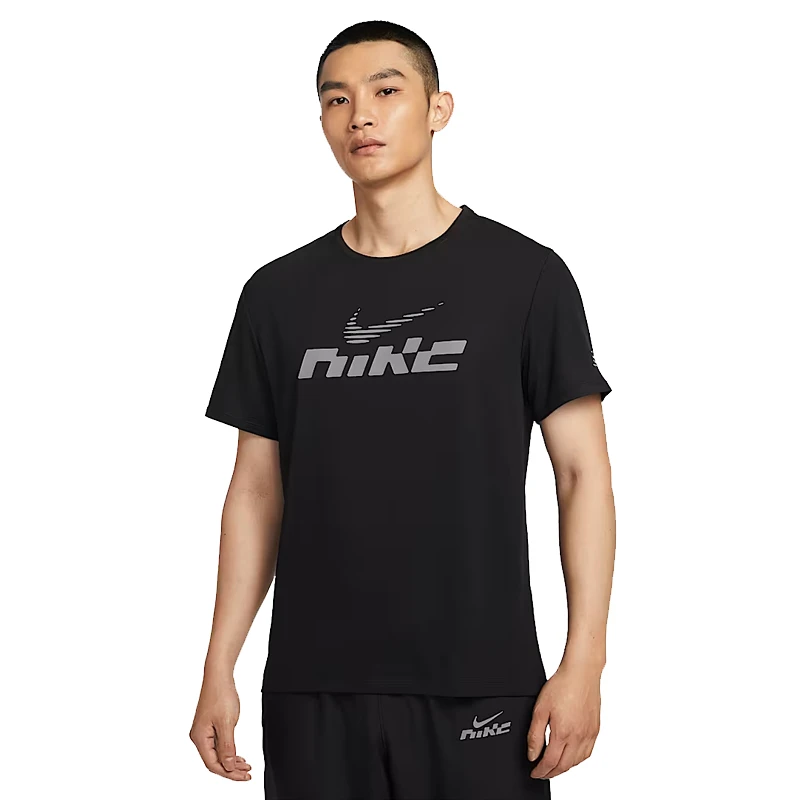 NIKE耐克男子短袖AS M NK DF UV LER FL SS针织短T恤IB4128-010