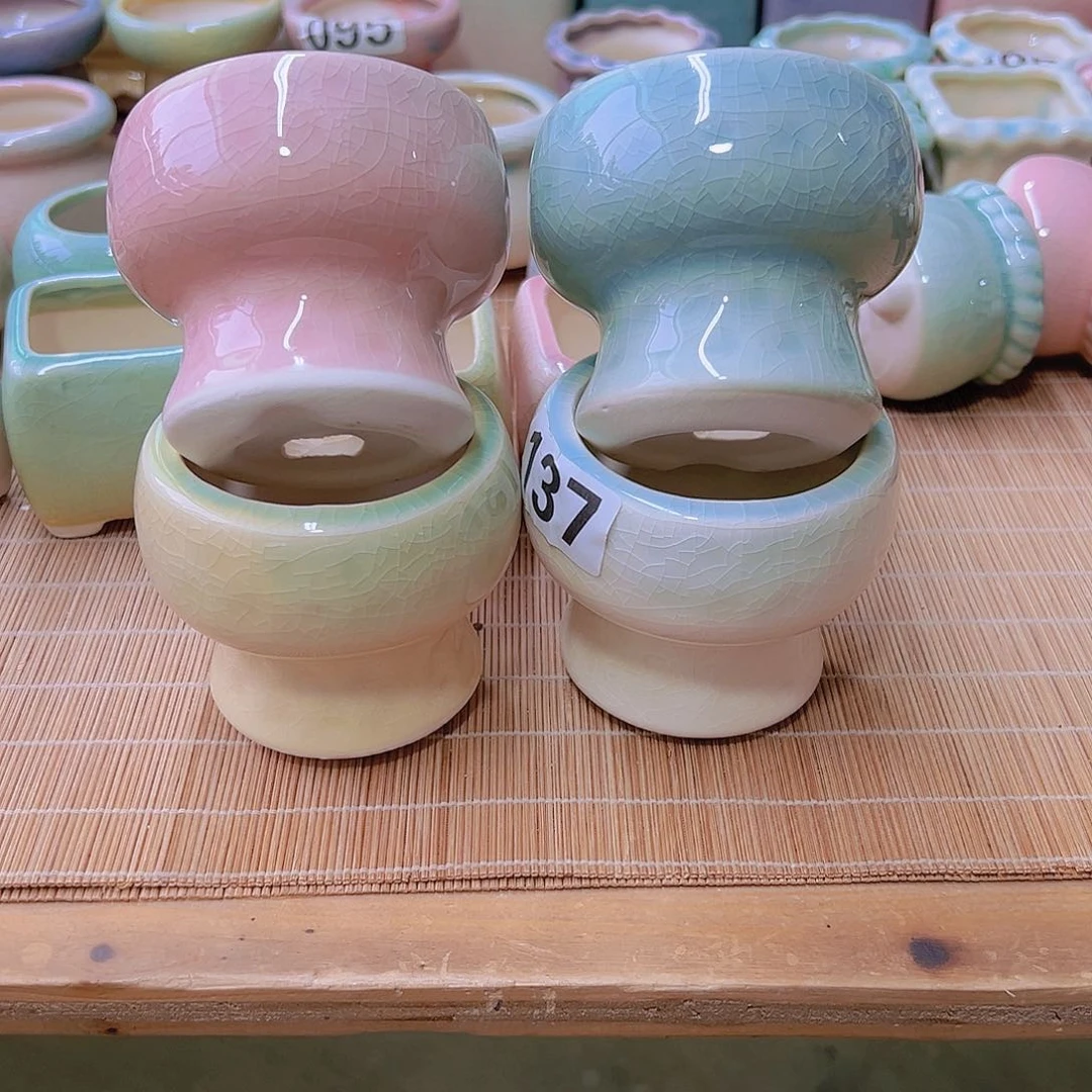 红陶陶瓷花盆当场满12包邮