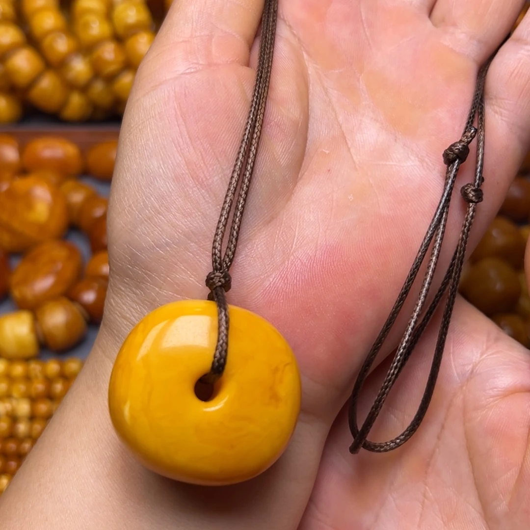 蜜蜡未镶嵌吊坠(不含链)