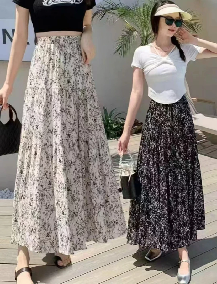 [FF]小碎花半身裙A字裙小香风时尚休闲百搭短款显瘦气质连衣裙