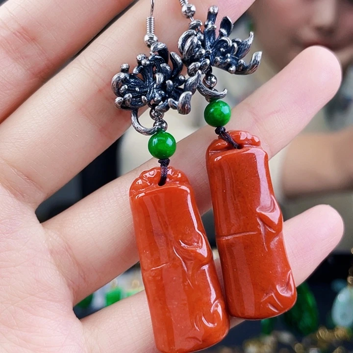 翡翠耳饰未镶嵌饰品