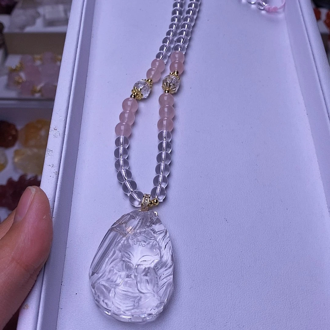 水晶颈饰未镶嵌沙***蕾一套宠链