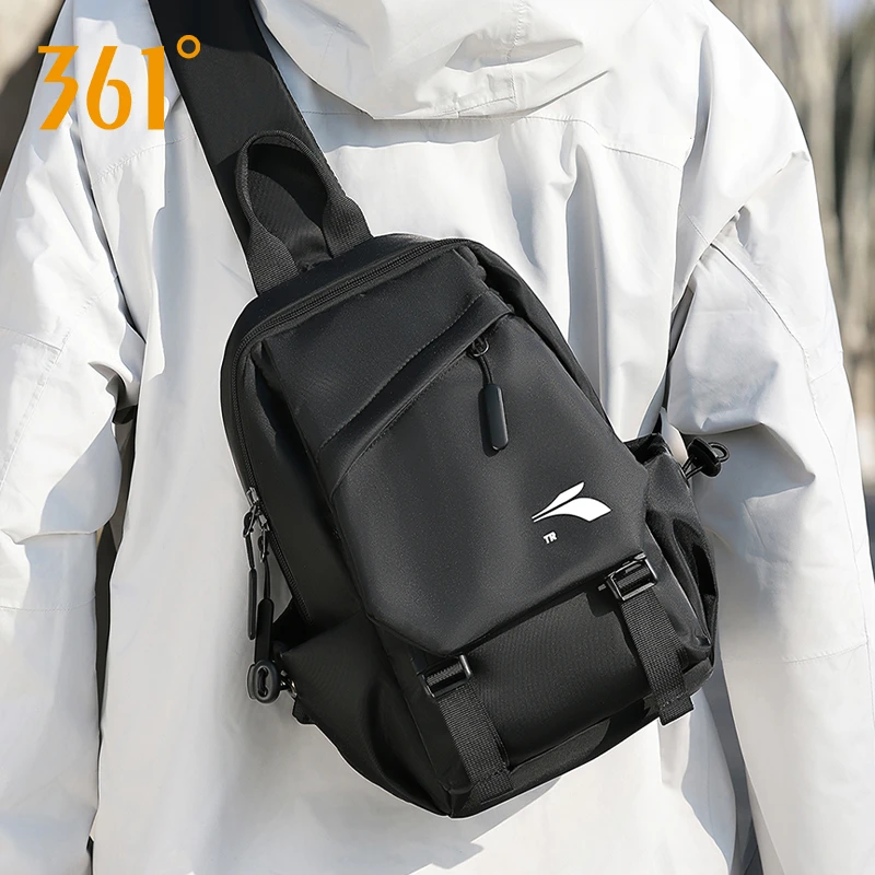 361°斜挎包男款大容量通勤单肩包外出休闲挎包轻便旅行小包手机包