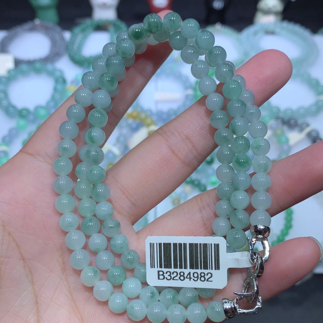 翡翠未镶嵌手串天然