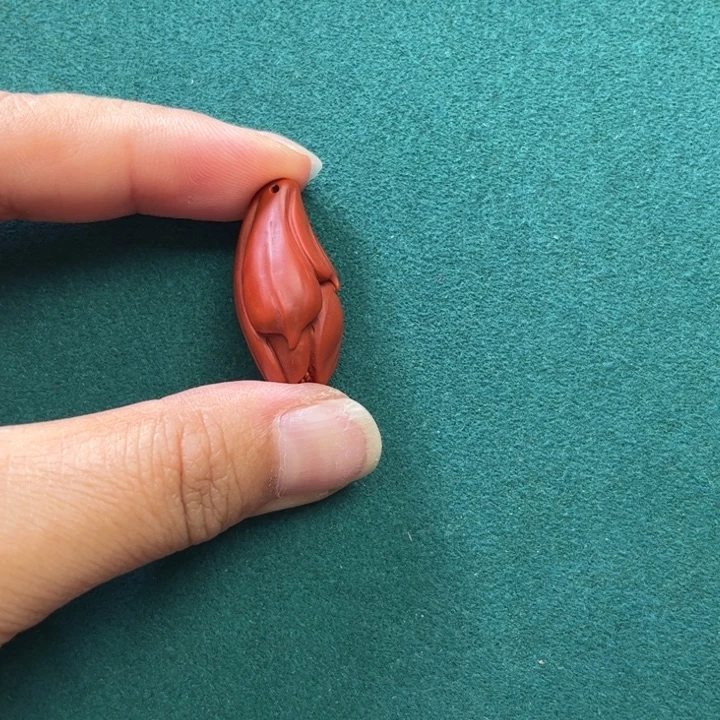 南红玛瑙未镶嵌手串老南红玉兰花吊坠