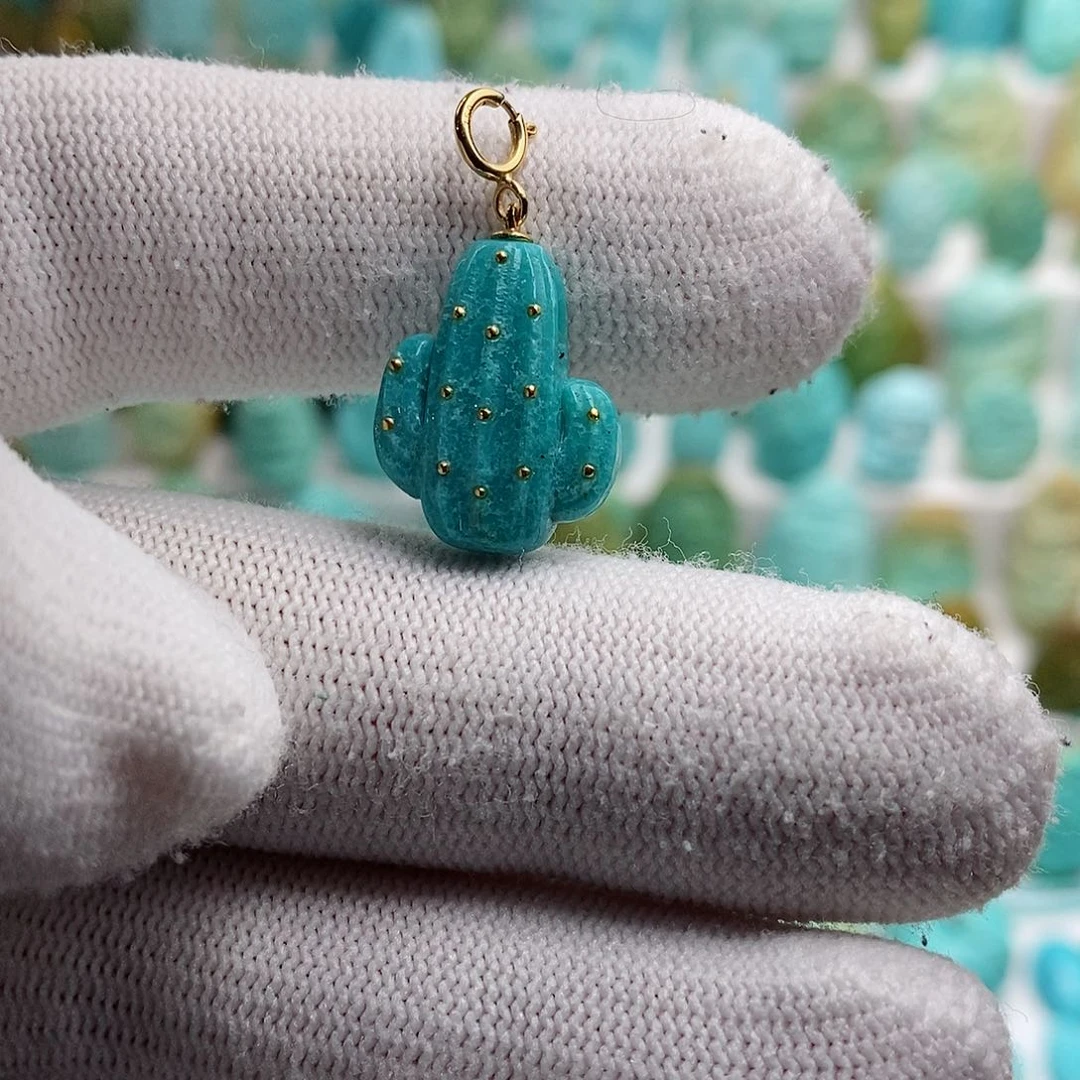 绿松石绿松石18K金镶嵌