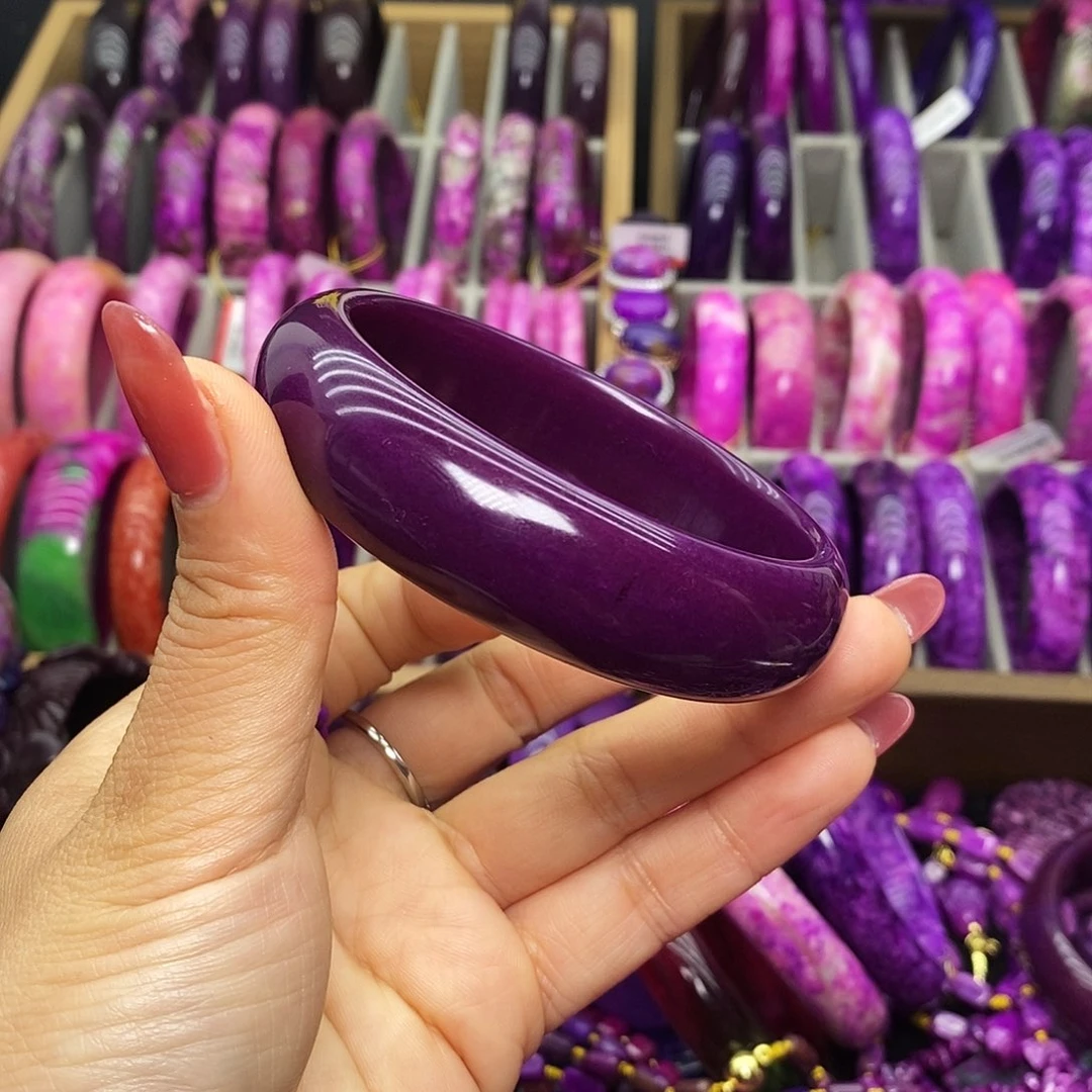 平***凡珐琅非金属帝王紫手镯