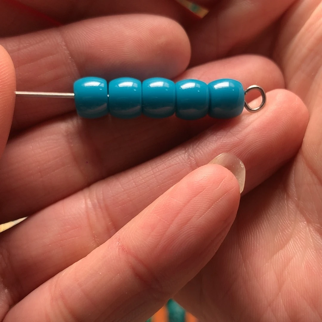 琉璃颈饰满***?暴力蓝678mm五连