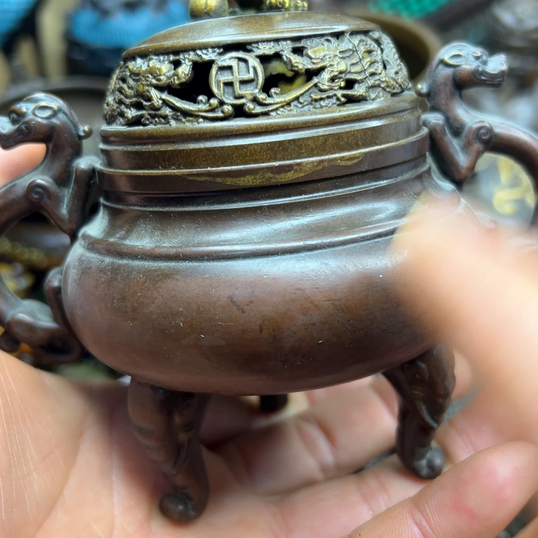 铜摆件欢迎欢迎你