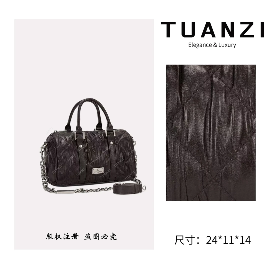 TUANZI『高端玩家』小众设计秋冬新款手提腋下包 ZT-D8030-泡芙咖