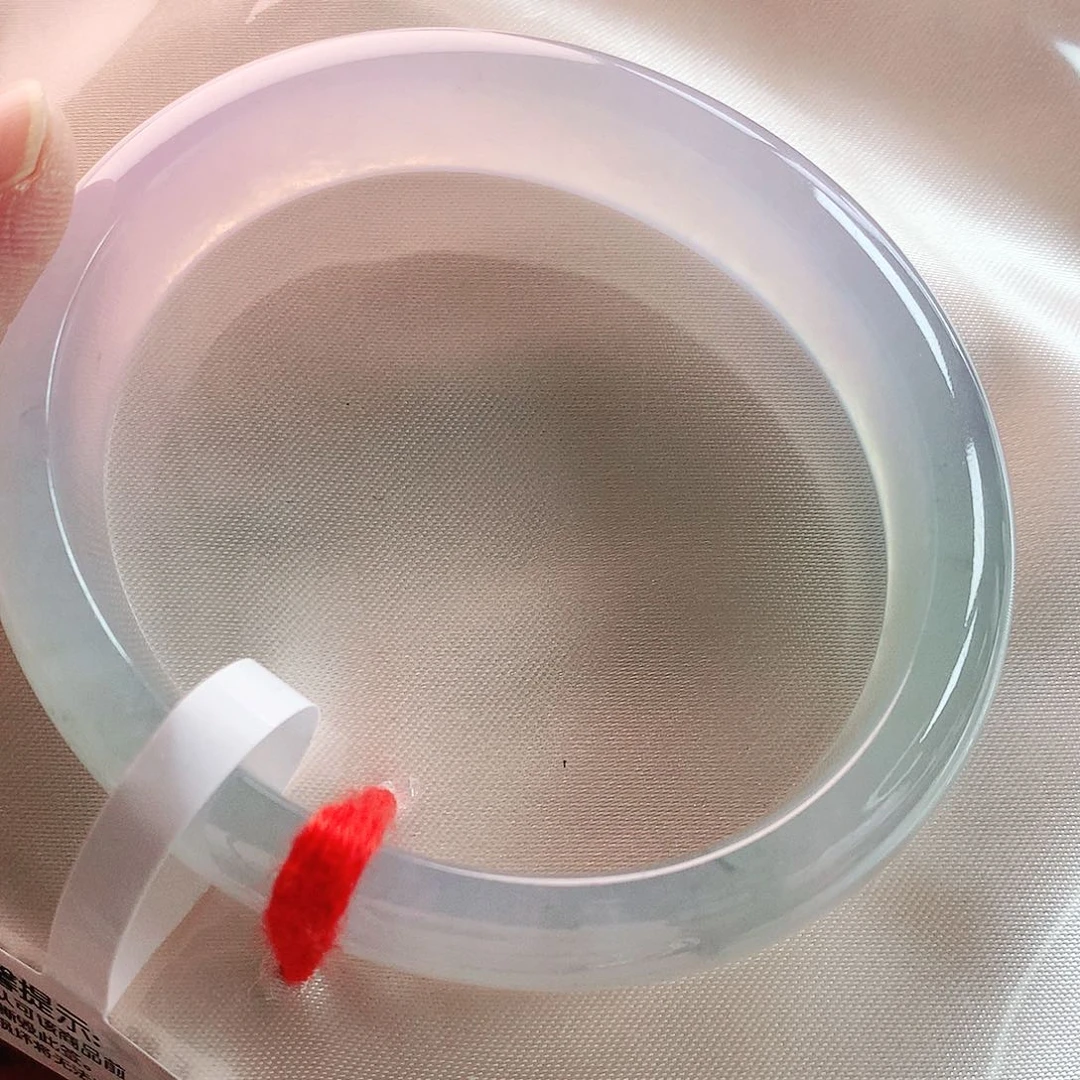 未镶嵌手镯（贵妃镯）翡翠57冰紫