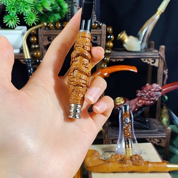 高端定制金丝楠烟嘴