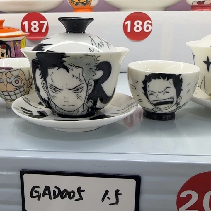 高温釉下彩纯手工手绘陶瓷