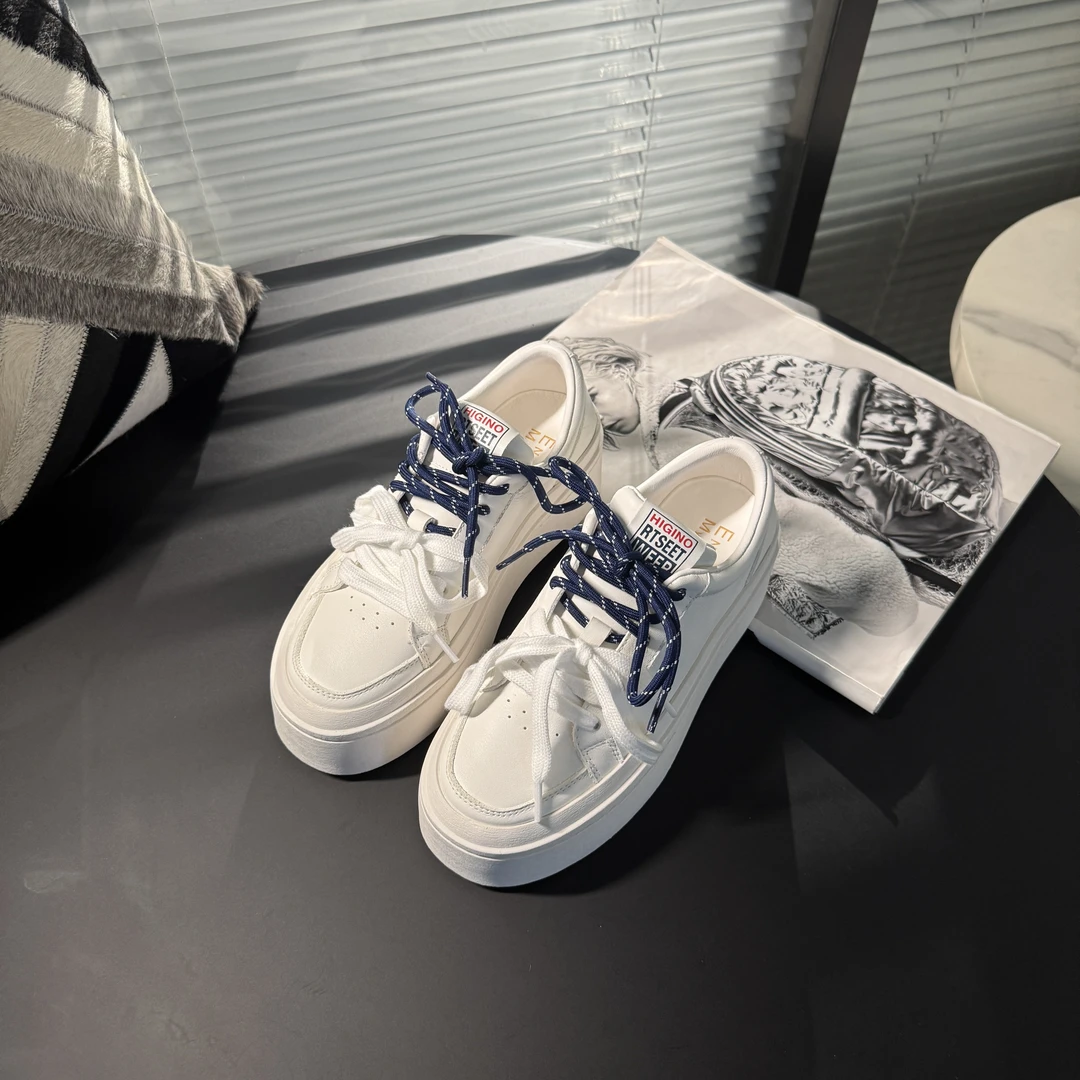 【老罗专属】EM2025厚底系带小白鞋A288-26P