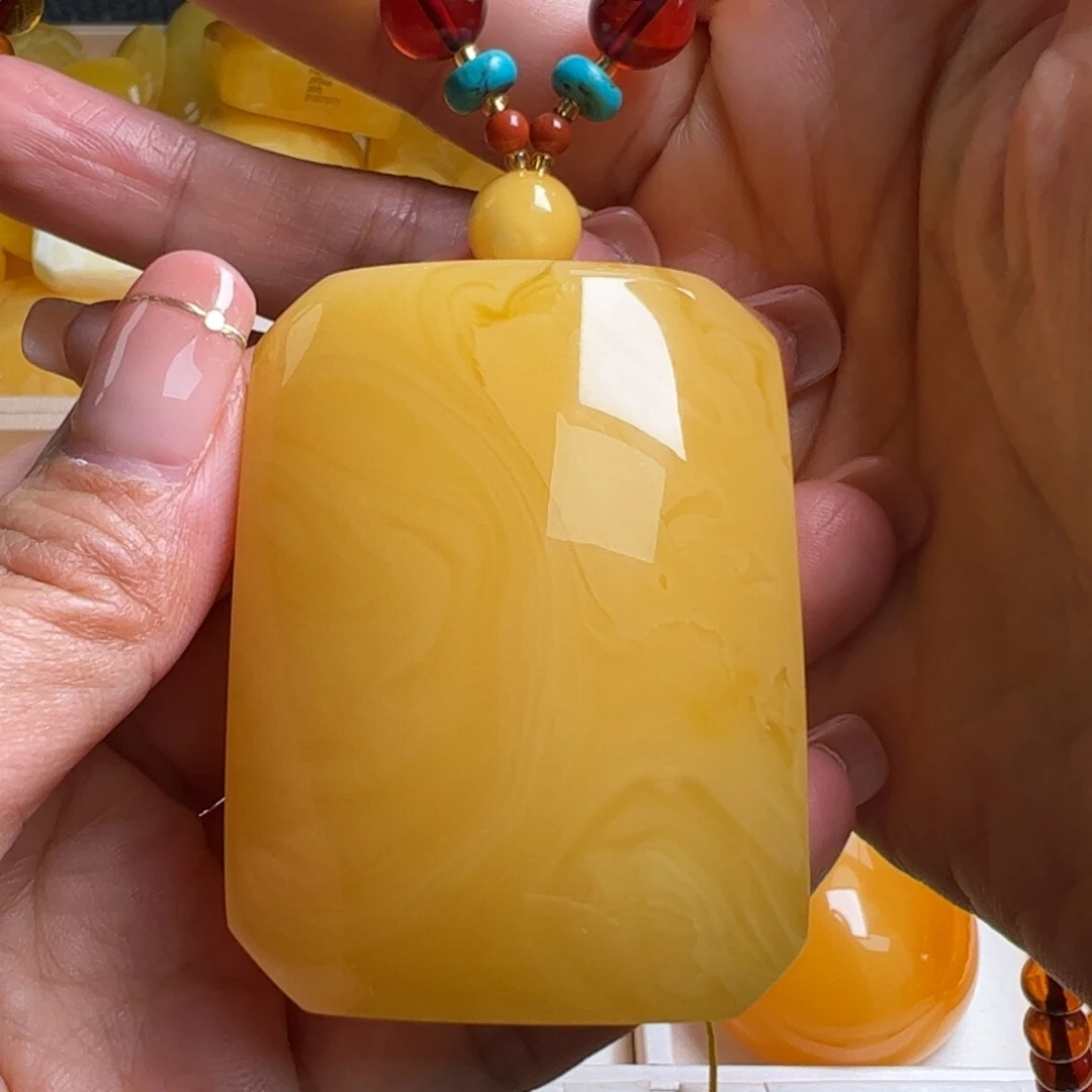 蜜蜡毛衣链未镶嵌无优化