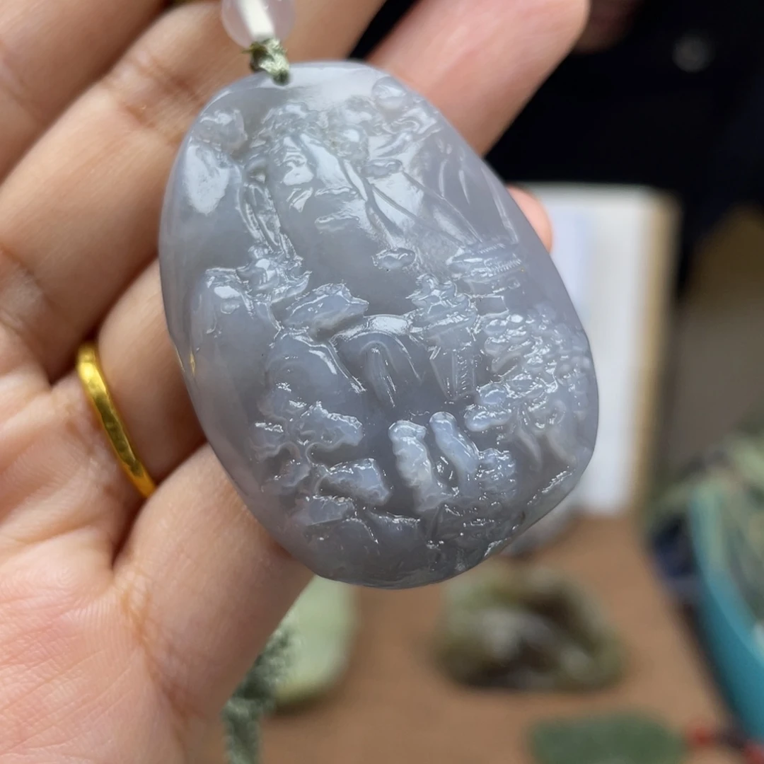 和田玉未镶嵌颈饰