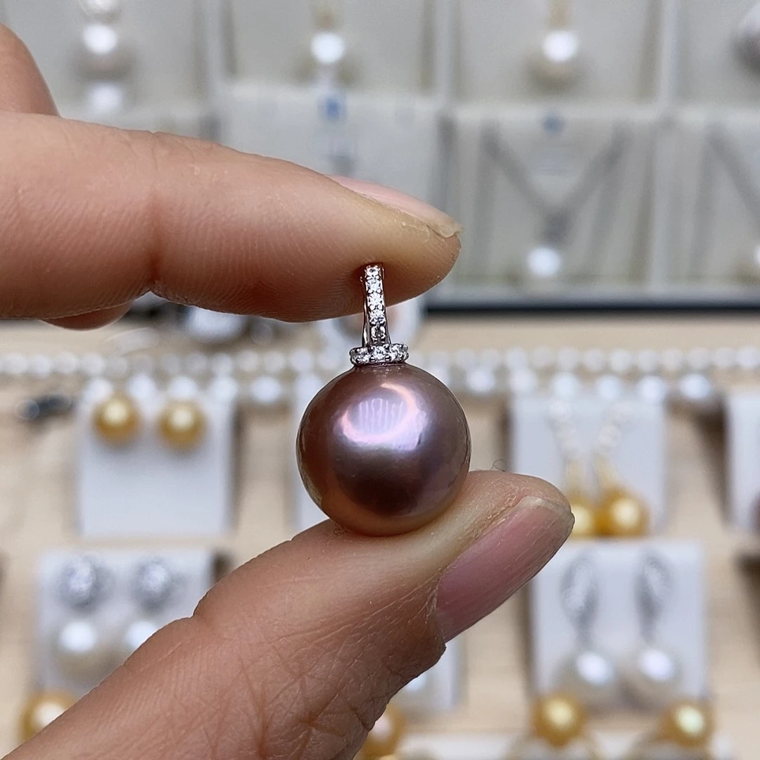 淡水珍珠颈饰银S925镶嵌