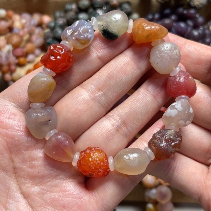 玛瑙/玉髓未镶嵌手链