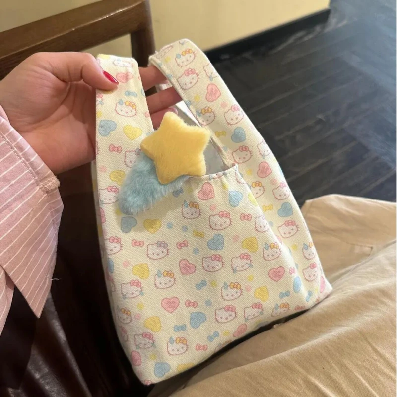 hellokitty手腕包女高级感小众设计百搭多巴胺便携手提包大容量HR