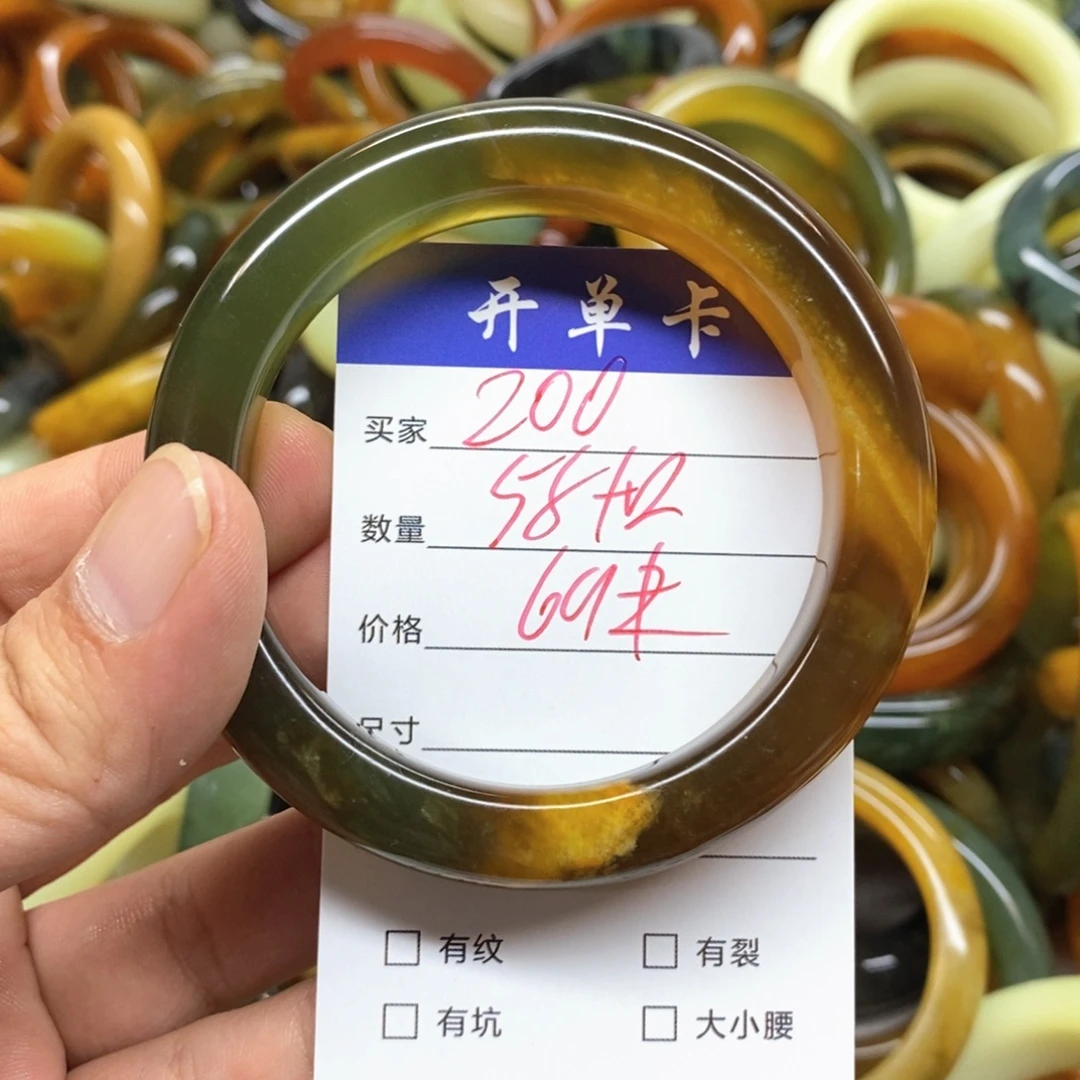 未镶嵌蛇纹石玉手镯