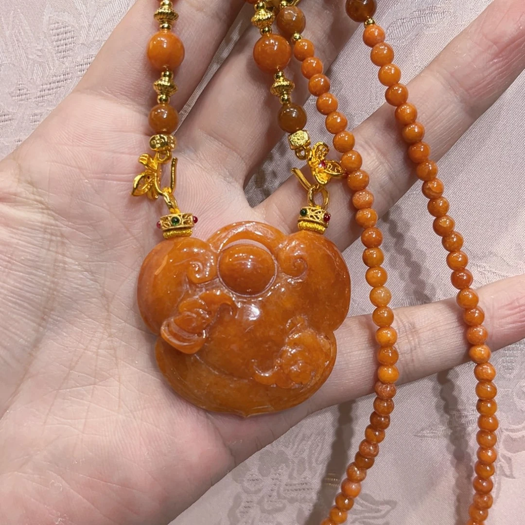 翡翠合金吊坠(赠链)